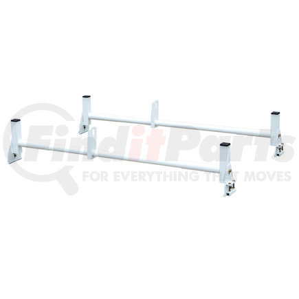 Buyers Products 1501310 Ladder Rack - White, 2 Bars and 2 Clamps, For Van