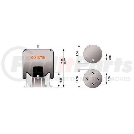 Hendrickson S-20716 Hendrickson Air Spring