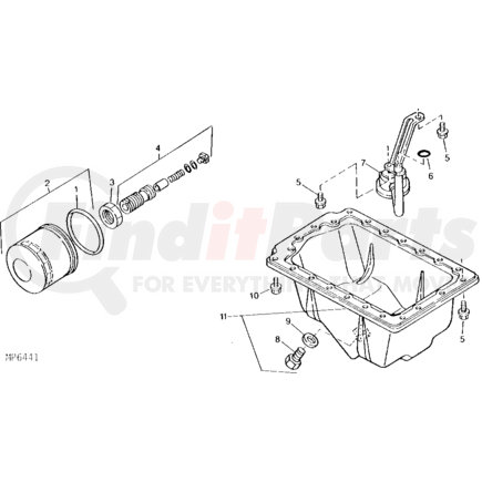 John Deere AM101378 Engine Oil Filter + Cross Reference | FinditParts