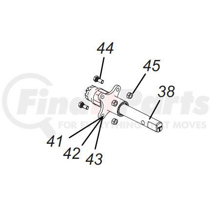 JOST B10229 Trailer Jack Crank Handle Shaft Housing