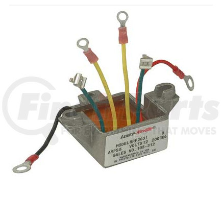 Leece Neville 105-312 Leece Neville, Regulator, Electronic, 12V, 14.3 Set Point, A-Circuit, Stator AC Activation