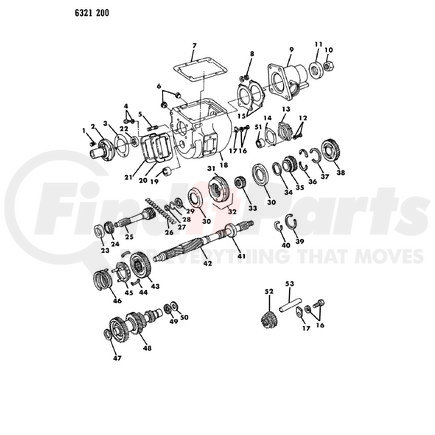 Chrysler 2205080 OIL SEAL, Case Extension. Diagram 11