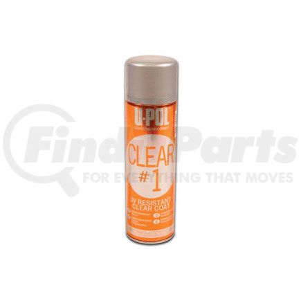 U-POL Products UP0796 U-POL Premium Aerosols: Clear #1, High Gloss Clearcoat, 15oz