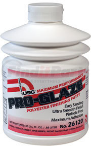 U. S. Chemical & Plastics 26120 PRO-GLAZE™ Maximum Performance Polyester Finishing Putty