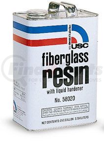 U. S. Chemical & Plastics 58020 Fiberglass Resin, 1-Gallon