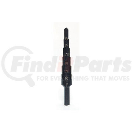 Irwin 10232 #2 High Speed Steel Fractional Self-Starting Drill Bit, 3/16"-1/2"