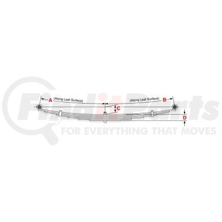 Dayton Parts 43-1167 Full Taper Leaf Spring