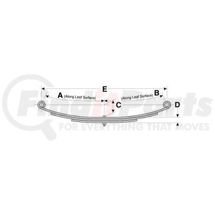 Dayton Parts US-1035 Leaf Spring