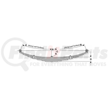 Dayton Parts 43-1261HD Heavy Duty Leaf Spring
