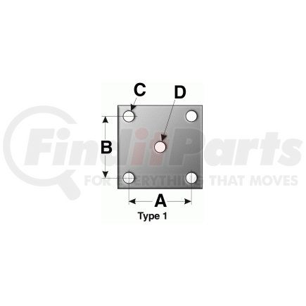 Dayton Parts U-104 Leaf Spring Axle U-Bolt Plate Set