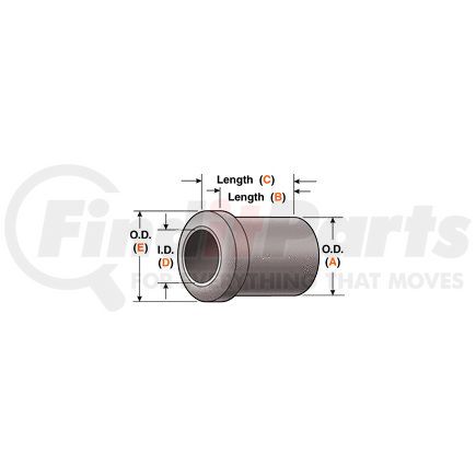 Dayton Parts HB-1104 Suspension Bushing - Rubber, Harris Split Type