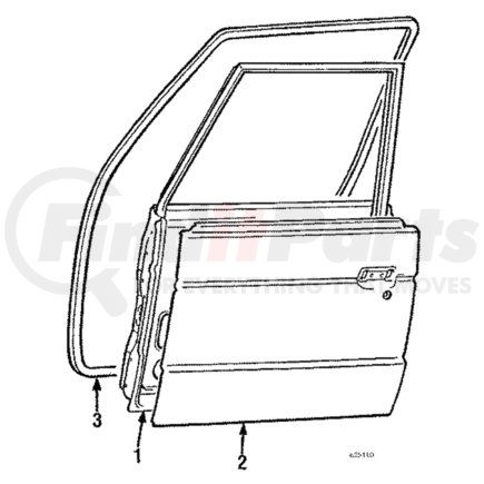 Mitsubishi MB593049 Door Shell