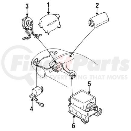 Mitsubishi MR746258 Driver Air Bag