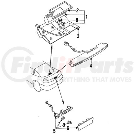 Mitsubishi MR339791 Lens - for Mitsubishi 3000GT (1991-1996)