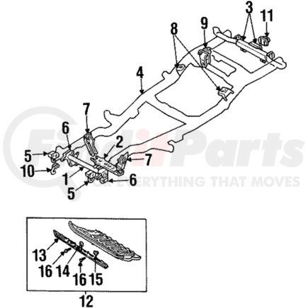 Mitsubishi MB835306 Mount Bracket