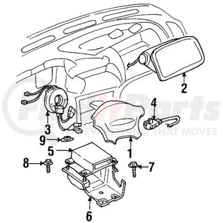 Mitsubishi MR366111 Passenger Air Bag