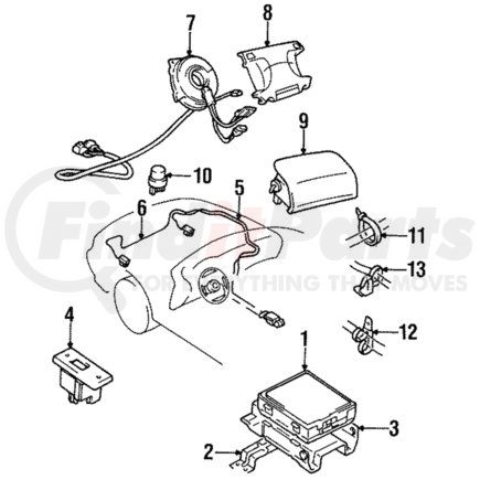 Mitsubishi MR714315 Passenger Air Bag