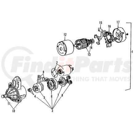 Mitsubishi MD611210 Pinion Gear