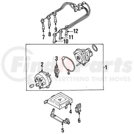 Mitsubishi MD322764 Plug Wire