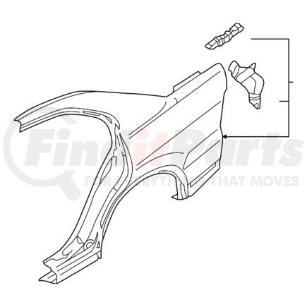 Mitsubishi MR325460 Quarter Panel