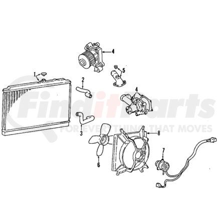 Mitsubishi MR299618 Radiator