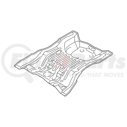 Mitsubishi MR392142 Floor Pan - Rear, for 2000-2005 Mitsubishi Eclipse