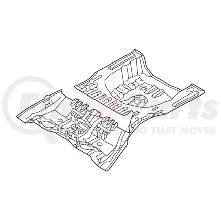 Mitsubishi MR376462 Rear Floor Pan