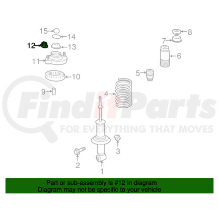 Mitsubishi MF434105 Strut Mount Nut