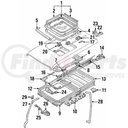 Mitsubishi MR767359 Sunshade