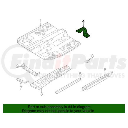 Mitsubishi MR392653 Rear Cross-Member