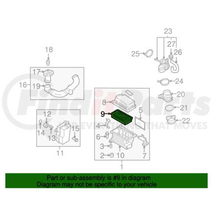 Kia 28113-1G000 XXX AIR FILTER