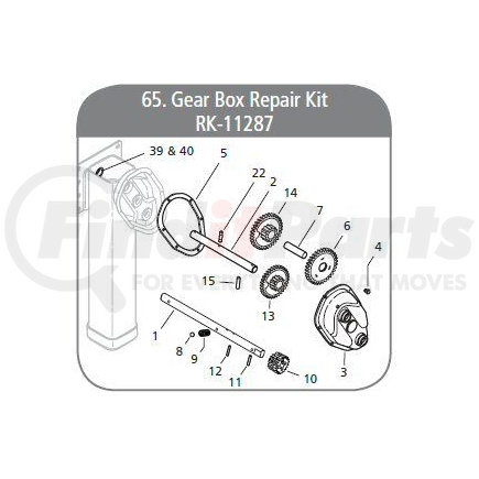 SAF-HOLLAND RK-11287 Trailer Jack Gearbox