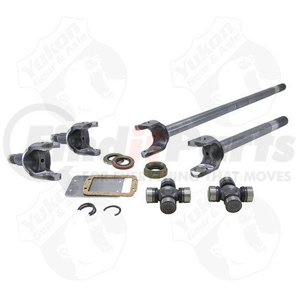 Yukon YA W24170 Yukon Chromoly Front Axle Kit; JK Non-Rubicon Dana 30; 27/32 Spline; 7166 uJoint