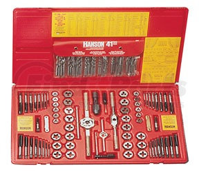 Irwin Hanson 26377 117 Pc. Machine Screw / Fractional / Metric Tap & Hex Die and Drill Bit Deluxe Set