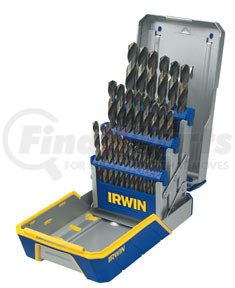 Irwin Hanson 3018005 29 Pc. Black & Gold Metal Index Drill Bit Set