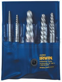 Irwin Hanson 53535 5 Pc. Spiral Flute Screw Extractor Set