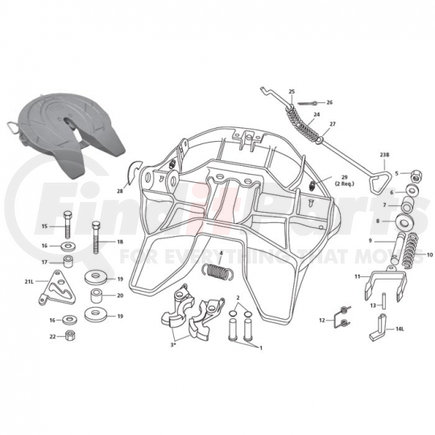 SAF-HOLLAND XB-07628 Extension Spring