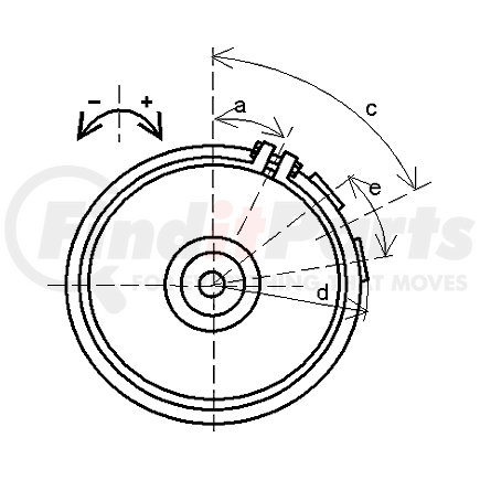 WABCO 4253270520 Air Brake Spring Brake - Tristop Series, Wedge Brake