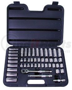 ATD Tools 1245 47 Pc. 3/8" Drive 6 Point SAE and Metric Pro Socket Set