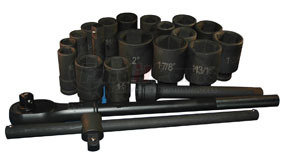 ATD Tools 6405 22 Pc. 3/4" Drive 6 Point SAE Deep Impact Socket Set