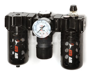 ATD Tools 7872 Poly Filter, Regulator, Lubricator and Gauge Modular Unit with Manual Drain
