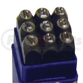 ATD Tools 9603 9 Pc. 1/4” Number Stamp Set