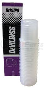 DeVilbiss DPC601 DeKups® Gravity Feed 24 oz./710 ml Disposable Cups and Lids, 32 count