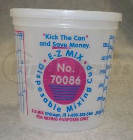 E-Z Mix 70086 2-1/2-Quart Plastic Mixing Cups, box of 25
