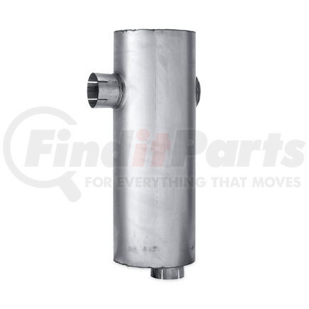 Navistar FLT86148M Exhaust Muffler - Type 5, Round, 4" Inlet/Outlet, 28.0" Body Length