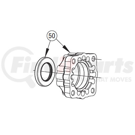 Muncie Power Products 14T37779 Power Take Off (PTO) Companion Flange - "C", For TG PTO Series