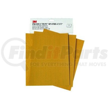 3M 2546 Production™ Resinite™ Gold Sheet 02546, 9" x 11", P150A, 50 sheets/sleeve