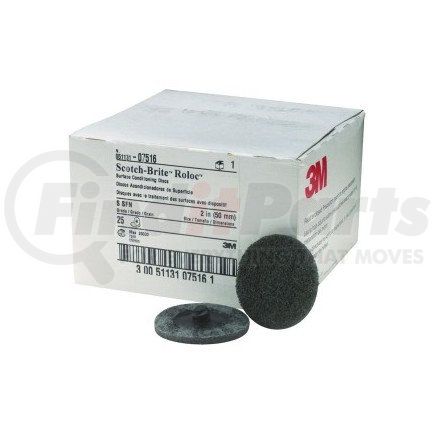 3M 7516 Scotch-Brite™ Roloc™ Surface Conditioning Disc 07516 Gray, 2", Super Fine, 25/box