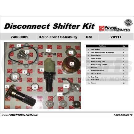 American Axle 74080009 DISCONNECT SHIFTER KIT