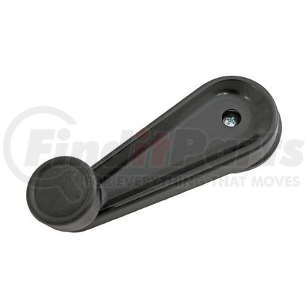Mack 25127753 Window Crank Handle - LH/RH, Black Zinc, w/ Black Plastic Knob